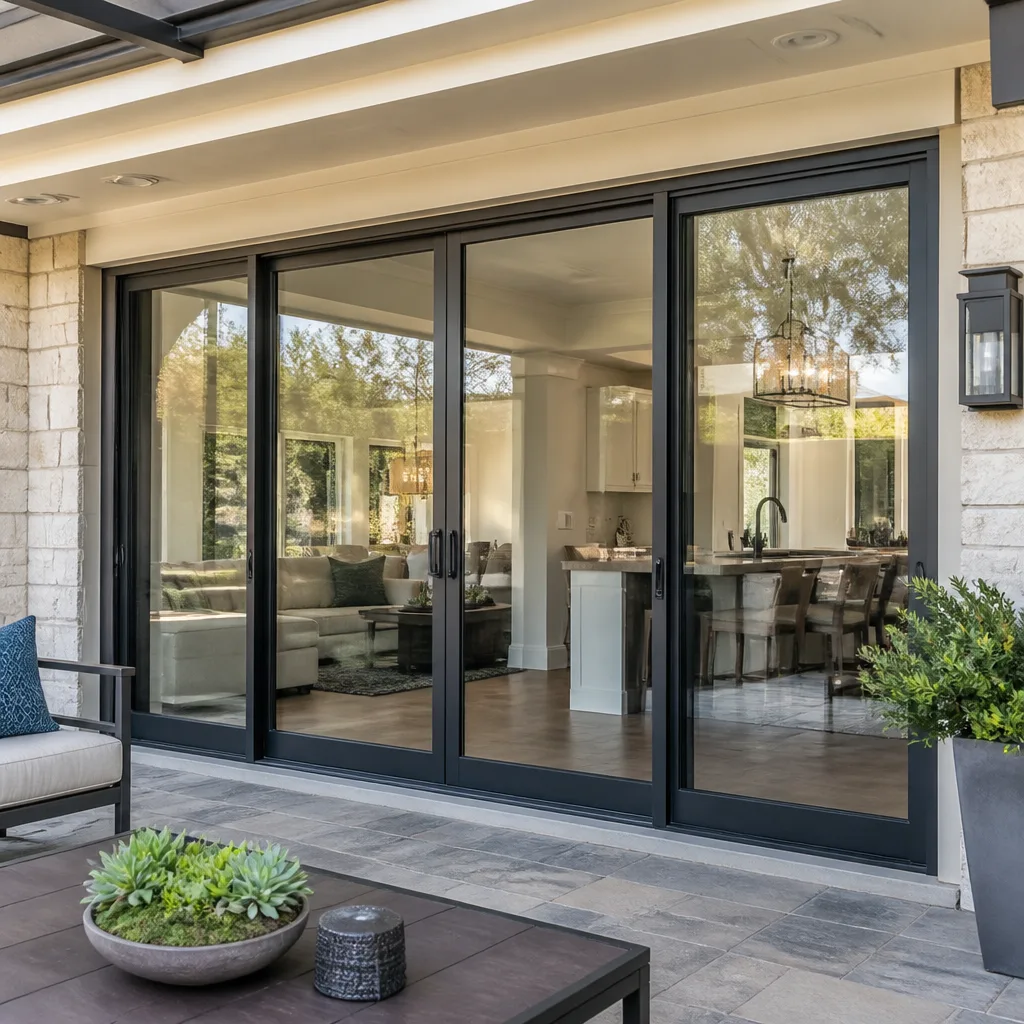 Sliding glass doors
